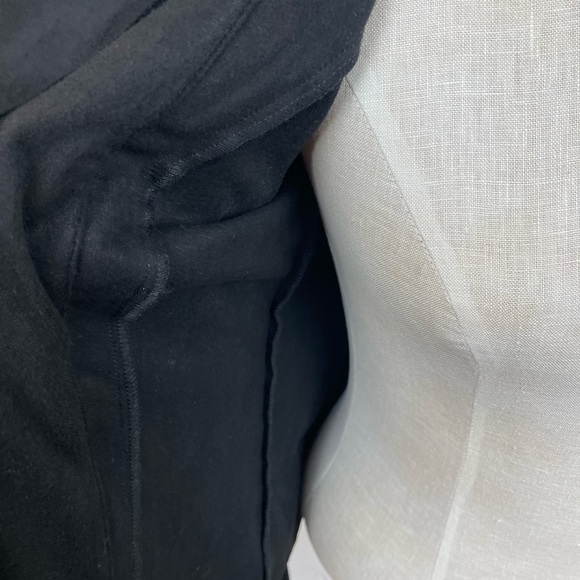 Catherine Malandrino black drape front Faux Suede Jacket size XS - Picture 5 of 5